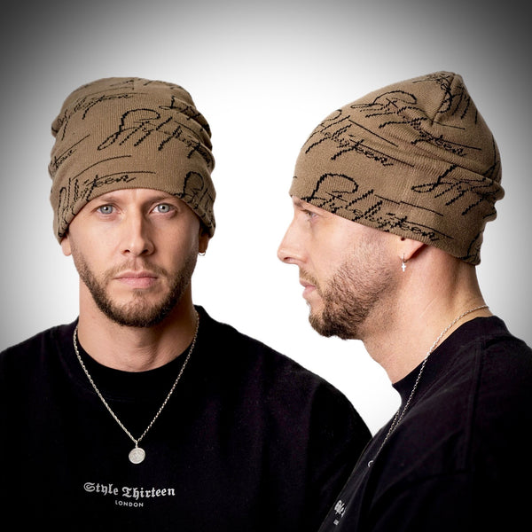 Autograph Beanie - Hessian