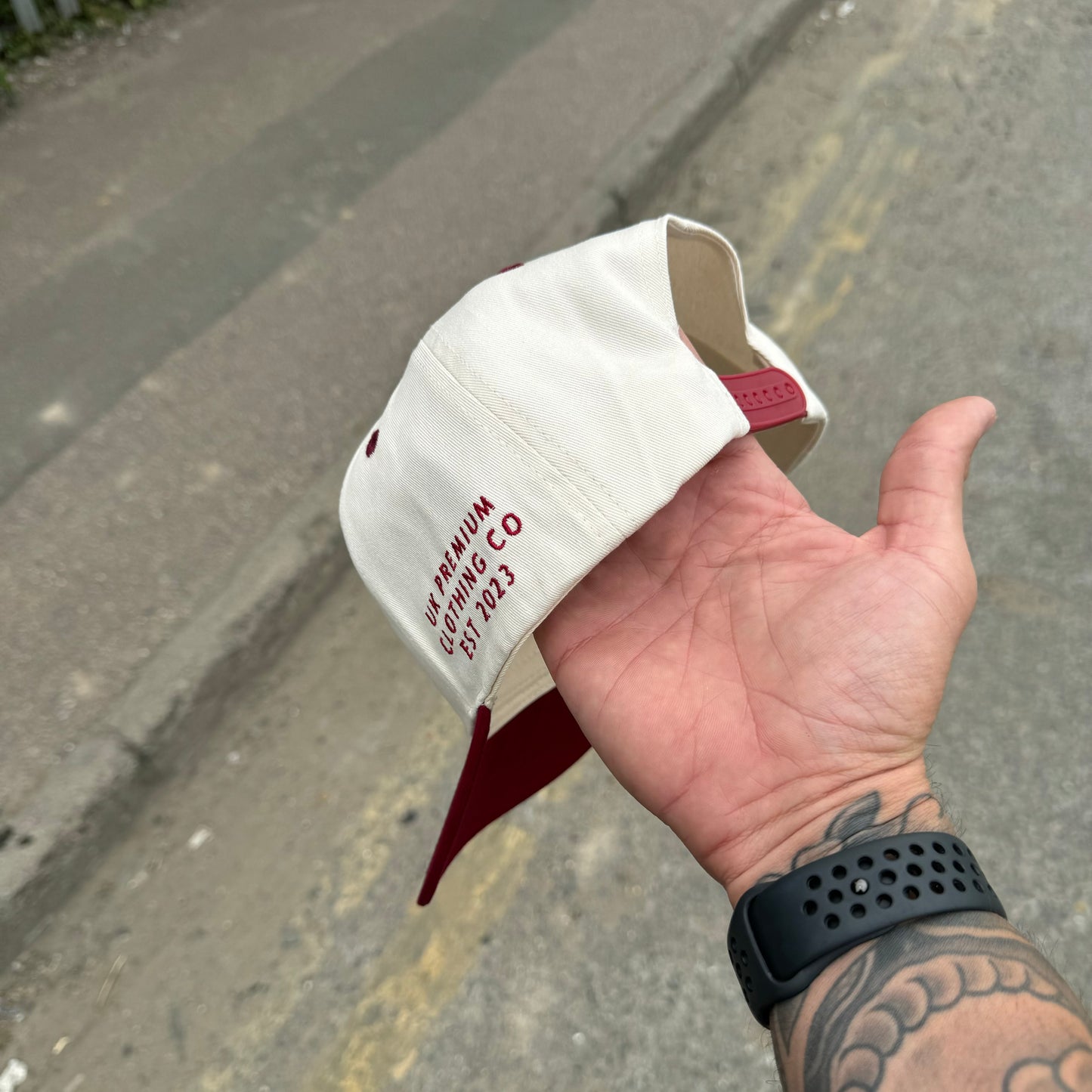 The Autograph snapback - Wine/Ecru