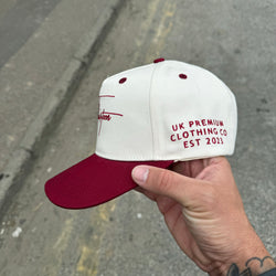 The Autograph snapback - Wine/Ecru