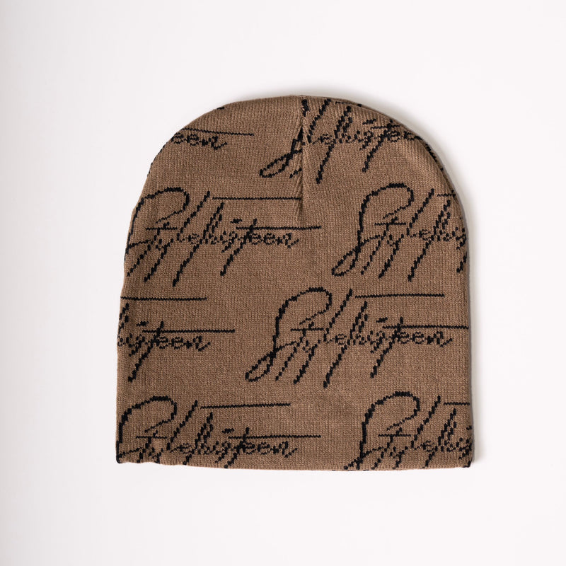 Autograph Beanie - Hessian