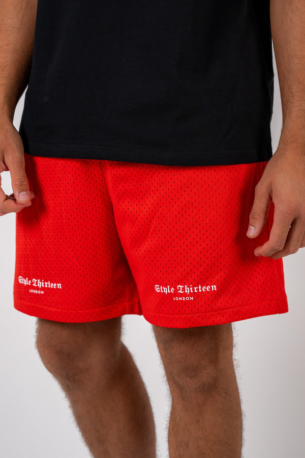Signature logo mesh shorts